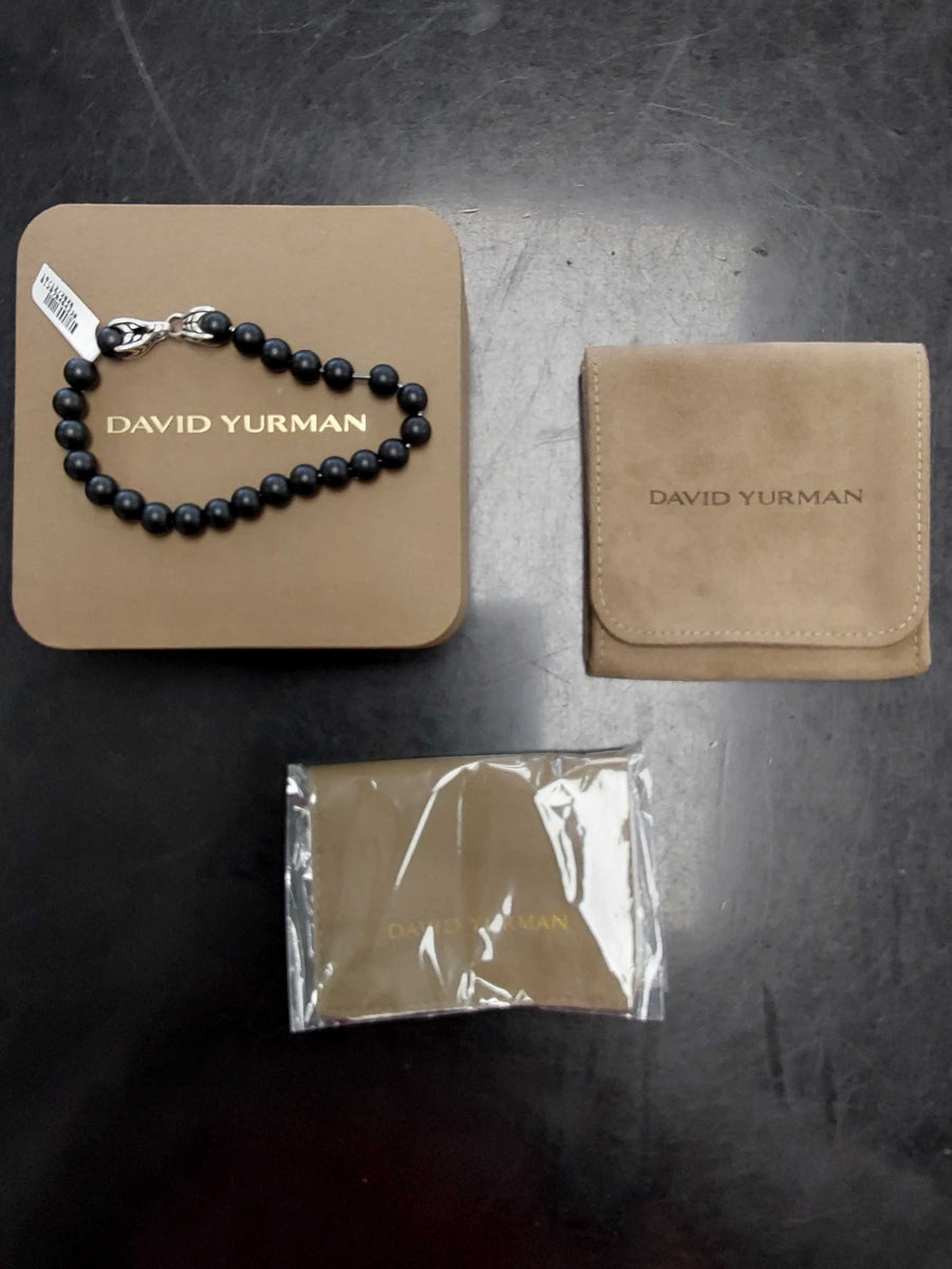 David Yurman Spiritual Bead Bracelet - Silver 22.6 Grams 8 Inch
