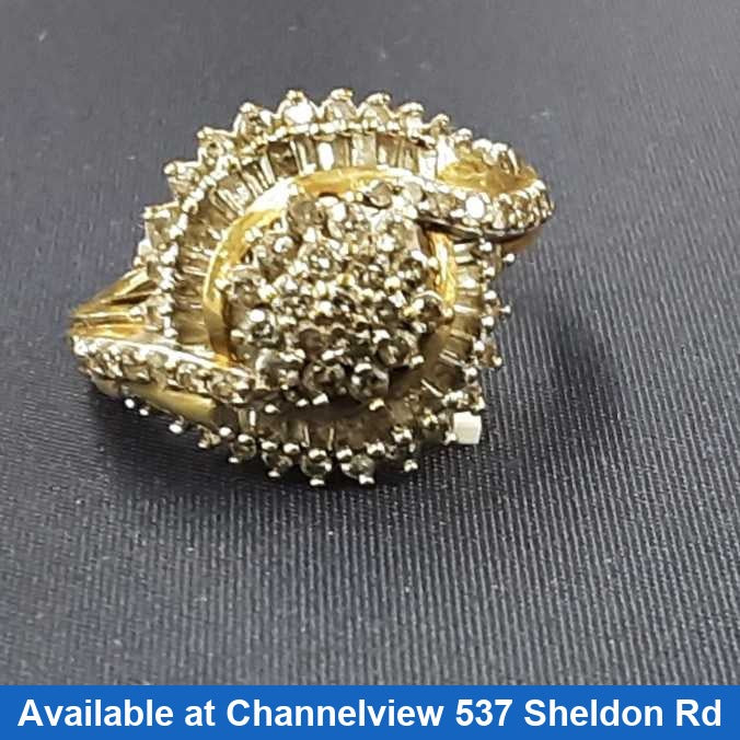 Women's Ring - Yellow Gold 10k (.417) 3.6 grams Size 7.5