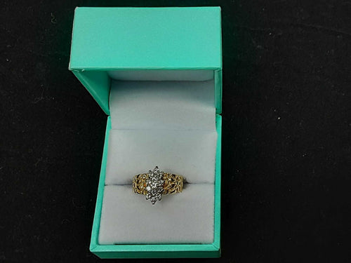 Women's Ring - Yellow Gold 10k (.417) 4.6 grams Size 6