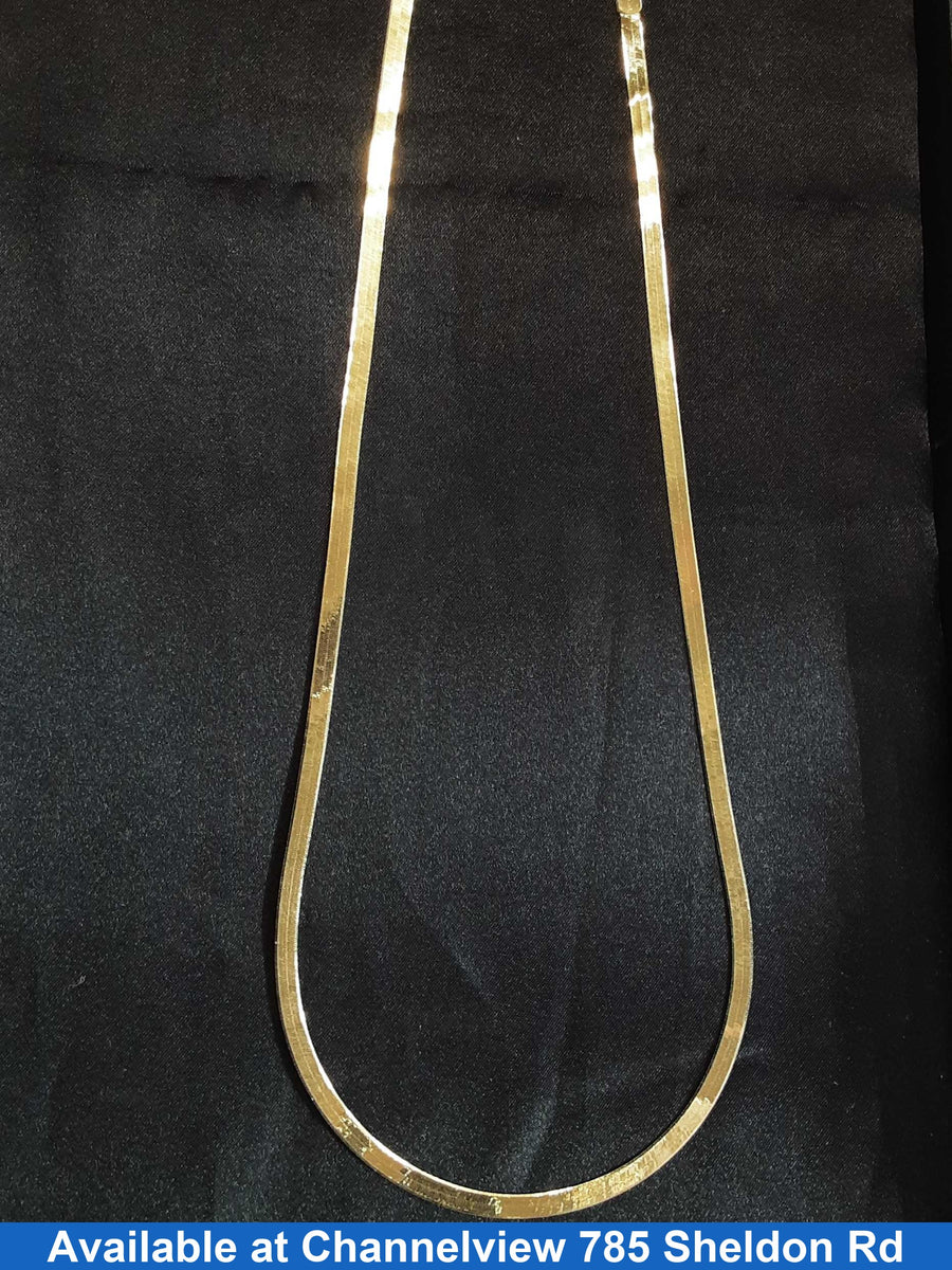 Herringbone Chain - Yellow Gold 10k (.417) 6.2 grams 20 inch