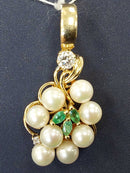 Diamond Pendant - Yellow Gold 14k (.585) 6.5 grams