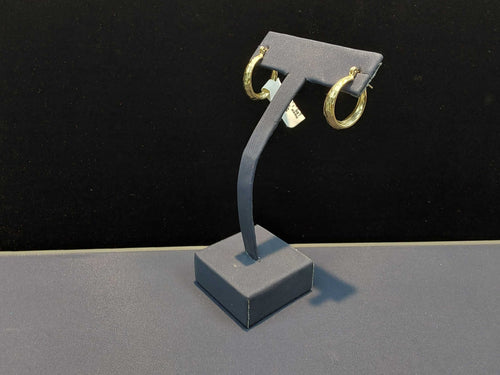 Hoop Earrings - Yellow Gold 10k (.417) 1.6 grams