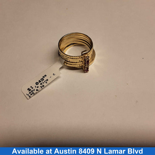 Women's Ring - Yellow Gold 14k (.585) 6.3 grams Size 9