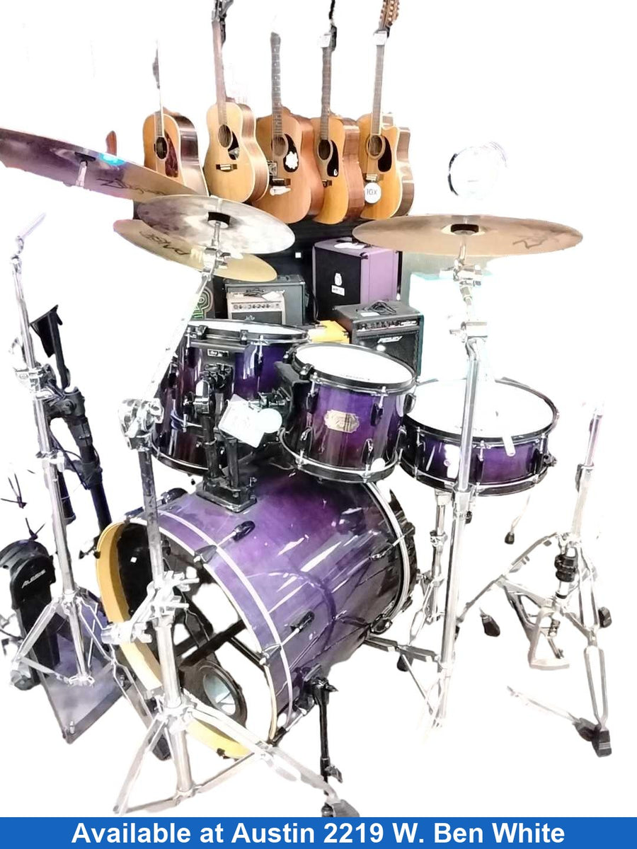 Pearl Export Series Purple Drum Set