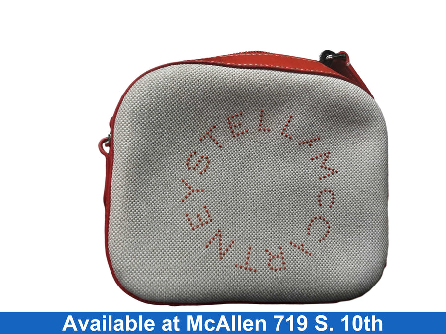 Stella Mccartney Logo Crossbody Camera Bag Orange Purse / Handbag