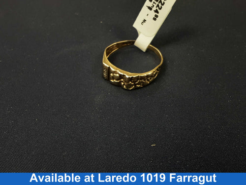 Men's Ring - Yellow Gold 10k (.417) 2.1 grams Size 12