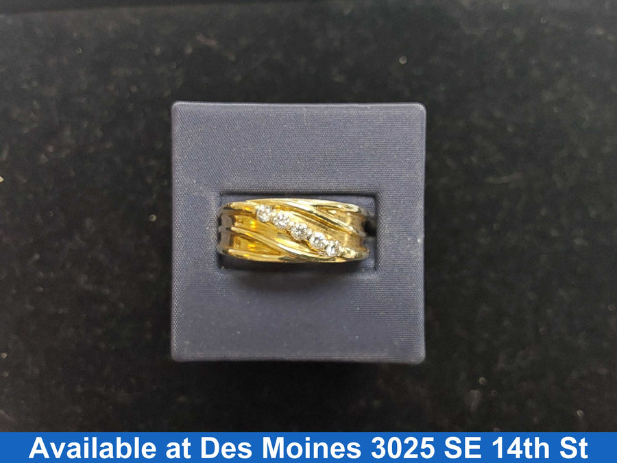 Men's Ring - Yellow Gold 10k (.417) 8.8 grams Size 10