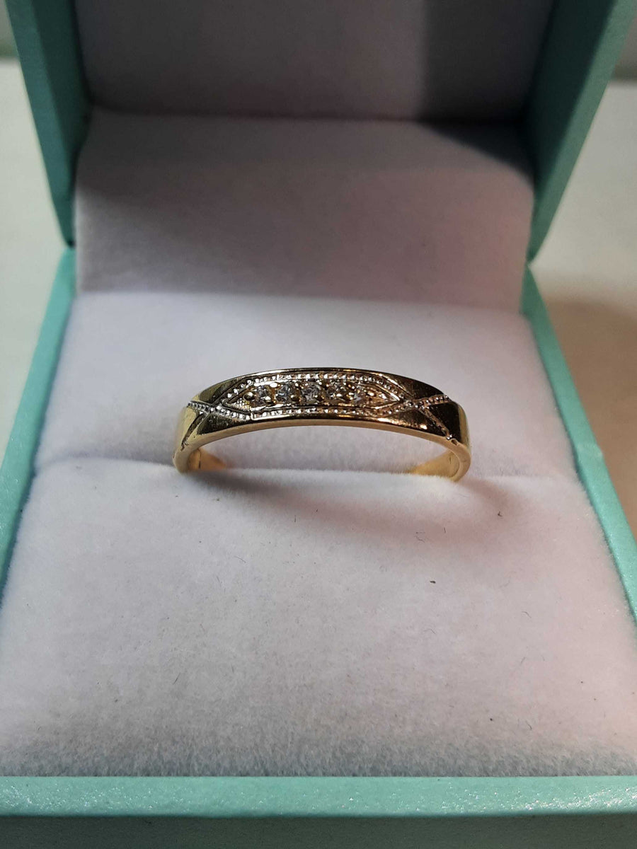 Ring - Wedding Band - Yellow Gold 14k (.585) 1.5 grams Size 8.5