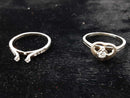 Ring - Engagement Set - White Gold 14k (.585) 5.1 grams Size 8.5