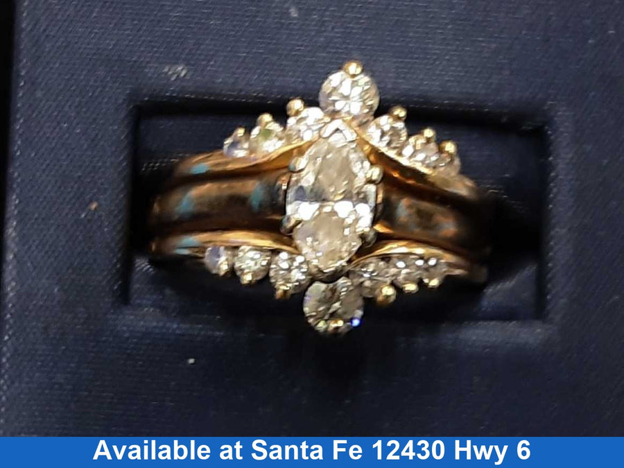Women's Ring - Yellow Gold 14k (.585) 7.9 grams Size 9
