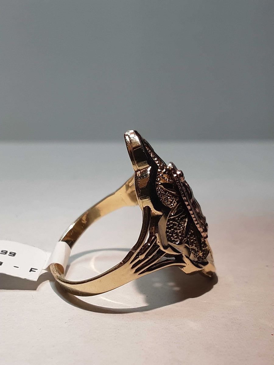 Women's Ring - Yellow Gold 14k (.585) 4 grams Size 9.5