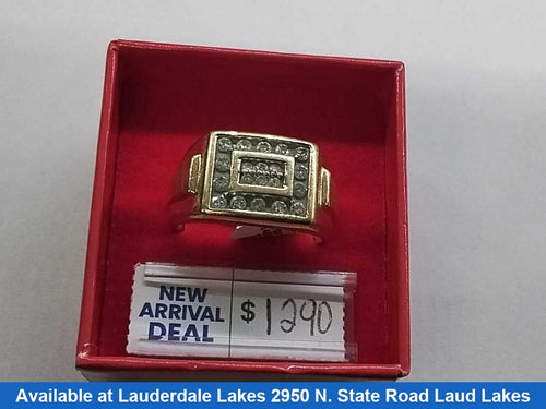 Men's Ring - Yellow Gold 14k (.585) 10.1 grams Size 13