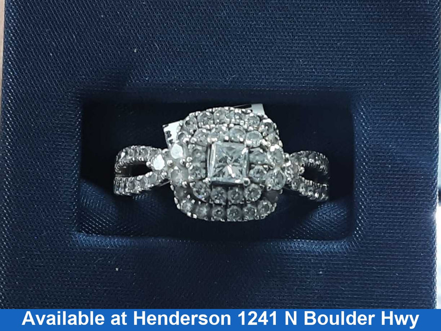 Women's Ring - White Gold 10k (.417) 3.2 grams Size 20