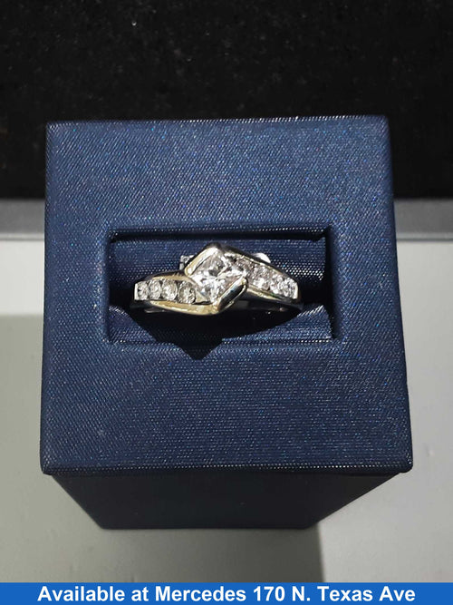 Women's Ring - Anniversary - White Gold 14k (.585) 4.8 grams Size 20