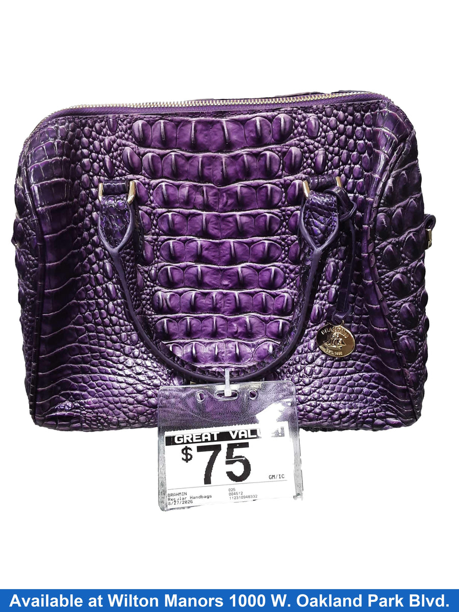 Brahmin 025 Purple Purse / Handbag