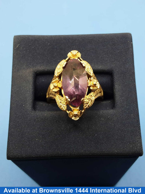 Women's Ring - Yellow Gold 10k (.417) 3.7 grams Size 8