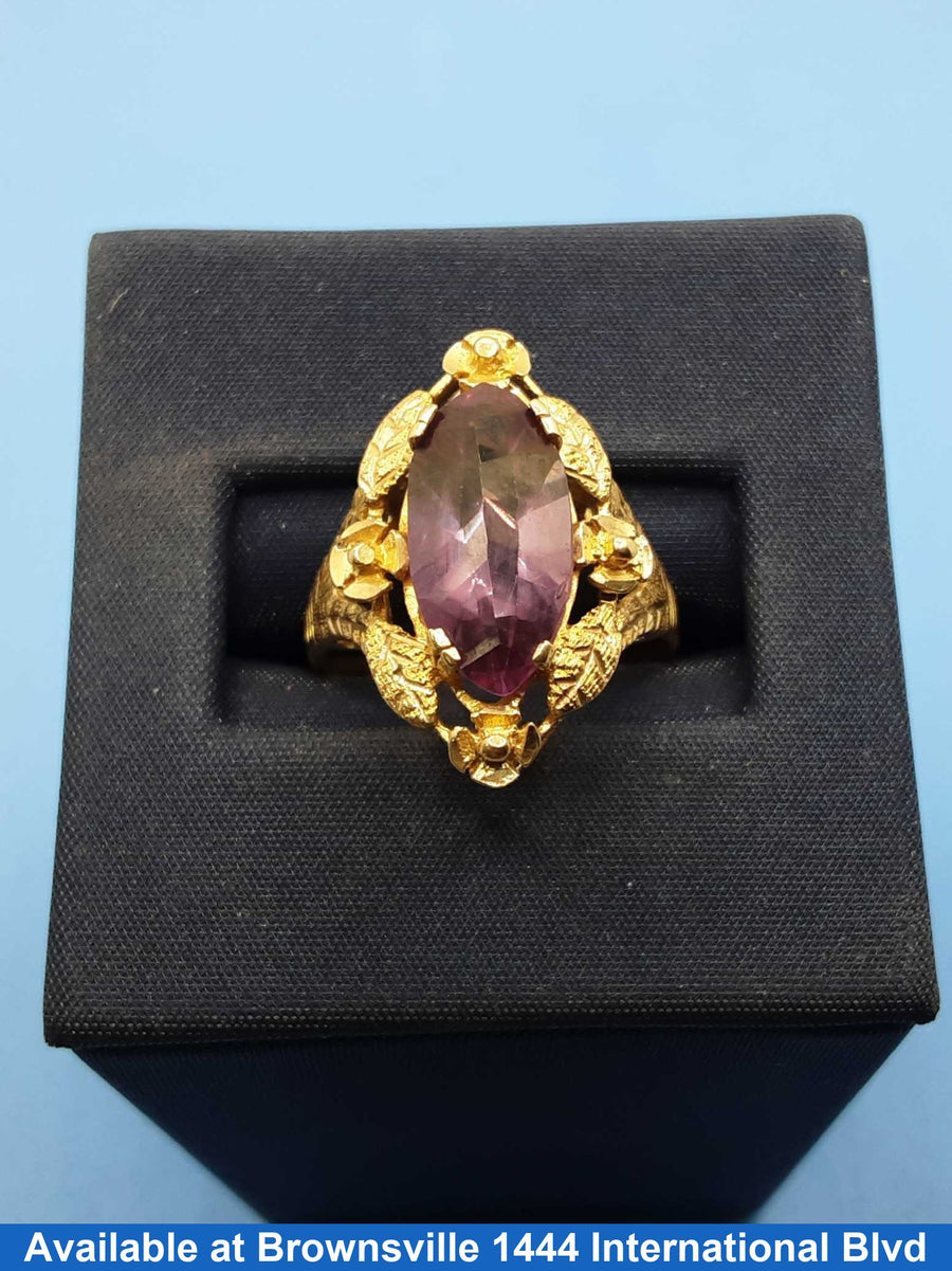 Women's Ring - Yellow Gold 10k (.417) 3.7 grams Size 8