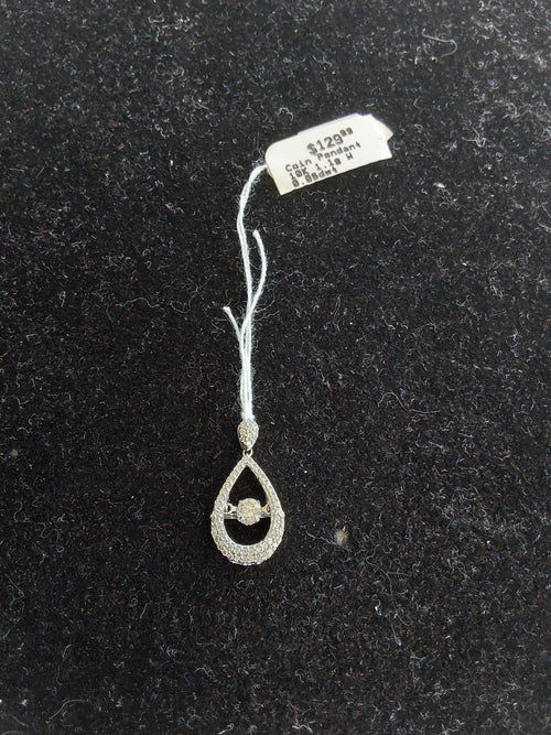 Coin Pendant - White Gold 10k (.417) 1.1 grams
