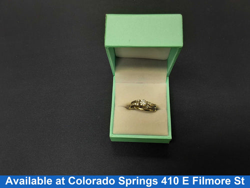Ring - Engagement Set - White Gold 14k (.585) 7.1 grams Size 7.5