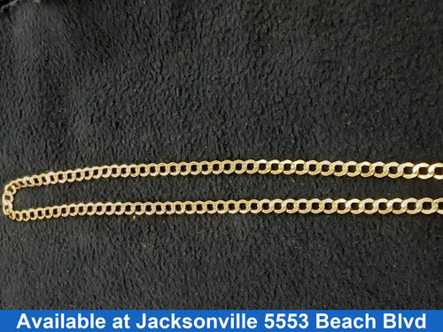 Cuban Link Chain - Yellow Gold 10k (.417) 12.5 grams 23 inch