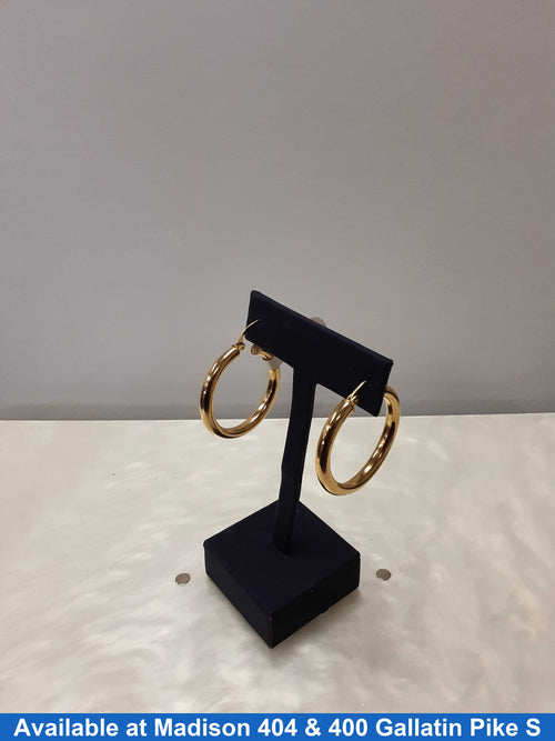 Hoop Earrings - Yellow Gold 14k (.585) 4.34 grams