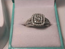 Ring - Engagement Set - White Gold 10k (.417) 6.1 grams Size 9.5