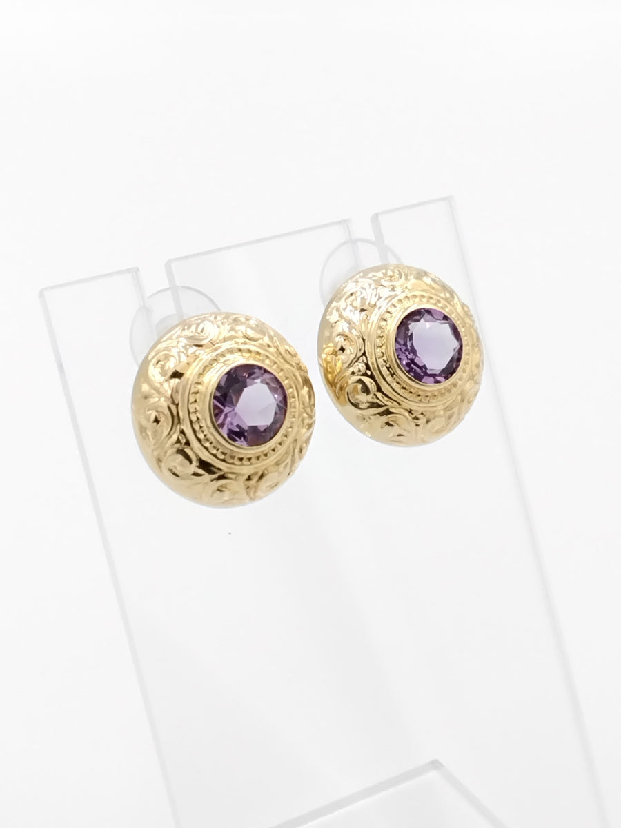 Earrings - Yellow Gold 14k (.585) 3.3 grams