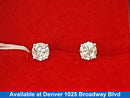 Double Stud Earrings - White Gold 14k (.585) 1.5 grams