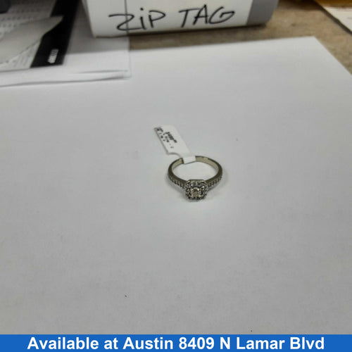 Women's Ring - White Gold 10k (.417) 3.4 grams Size 20