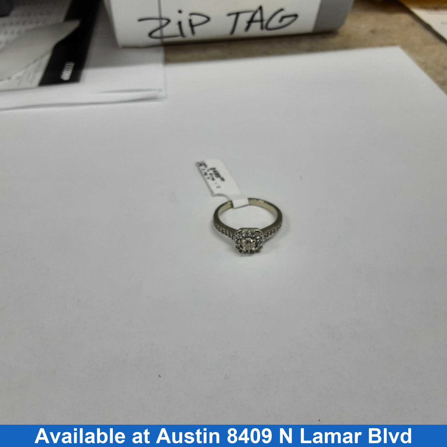 Women's Ring - White Gold 10k (.417) 3.4 grams Size 20