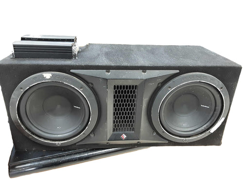 Rockford Fosgate P1-2x10 Black Car Sub-Woofer