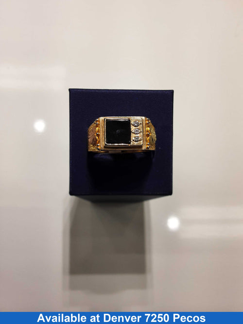 Women's Ring - Solitaire - Yellow Gold 10k (.417) 11.3 grams Size 13