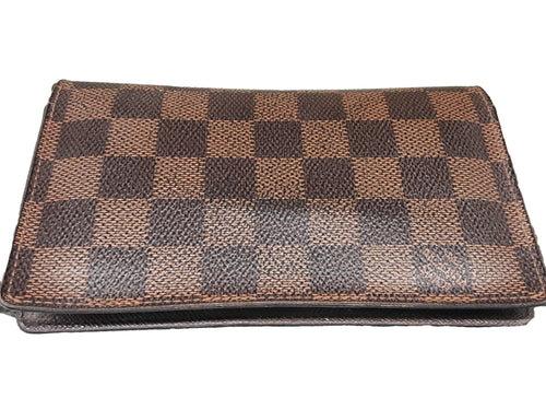 Louis Vuitton Pocket Agenda Cover Brown Wallet