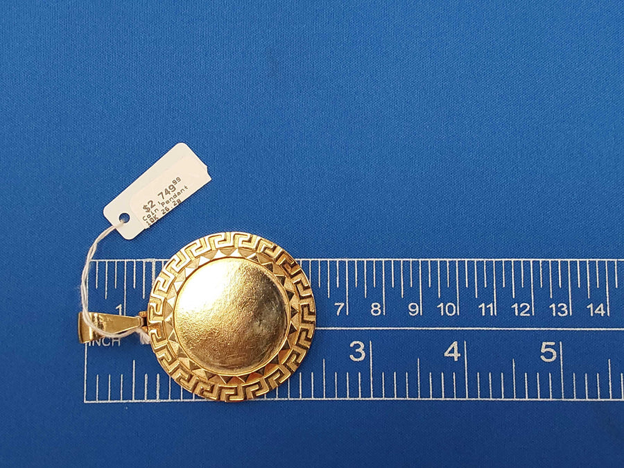 Coin Pendant - Yellow Gold 10k (.417) 26.2 grams
