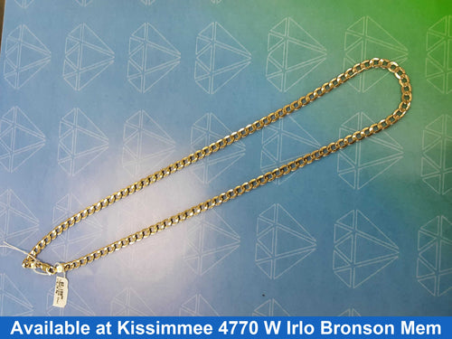 Cuban Link Chain - Yellow Gold 14k (.585) 16 grams 24 inch
