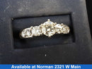 Ring - Wedding Set - White Gold 14k (.585) 6.5 grams Size 7.5