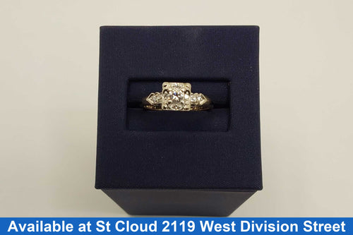 Ring - Wedding Set - Yellow Gold 14k (.585) 2.6 grams Size 5.5