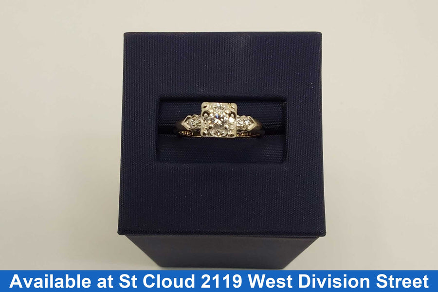 Ring - Wedding Set - Yellow Gold 14k (.585) 2.6 grams Size 5.5