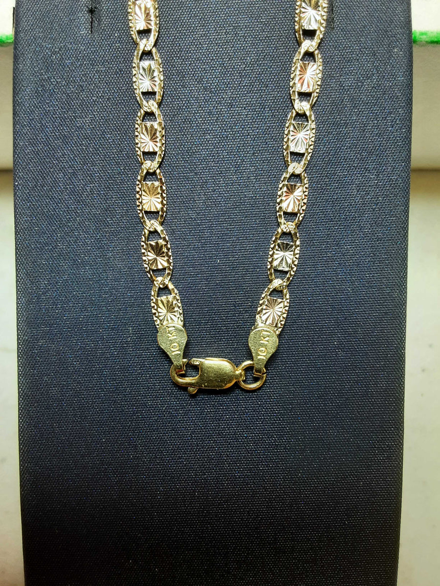 Gucci Chain - Tricolor Gold 10k (.417) 10.4 grams 22 inch