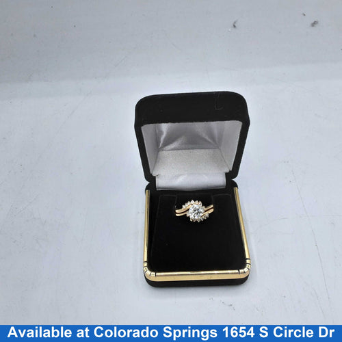 Ring - Wedding Set - Yellow Gold 14k (.585) 4.3 grams Size 6