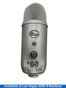 Blue 888-000520 White Corded Microphone