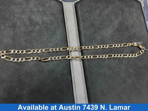 Figaro Chain - Yellow Gold 14k (.585) 40.4 grams 24 inch