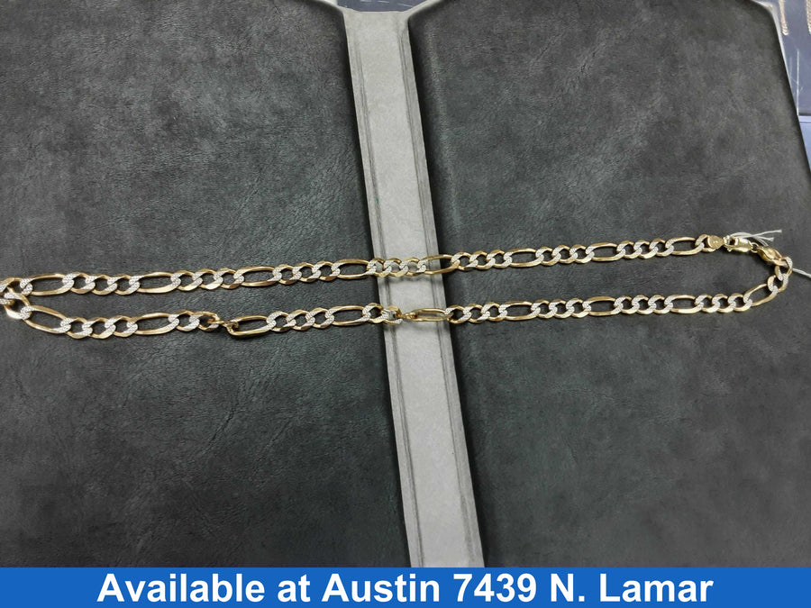 Figaro Chain - Yellow Gold 14k (.585) 40.4 grams 24 inch