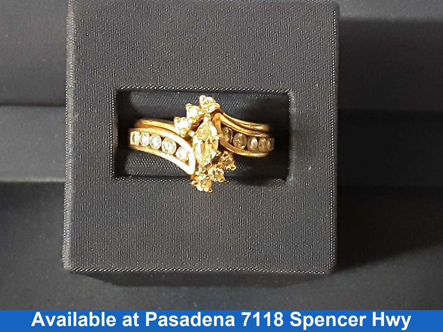 Women's Ring - Yellow Gold 14k (.585) 7.2 grams Size 20