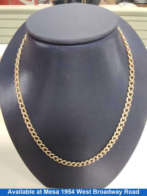 Cuban Link Chain - Yellow Gold 10k (.417) 9.2 grams 22 inch