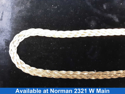 Woven Chain - Yellow Gold 14k (.585) 10.8 grams 18 inch