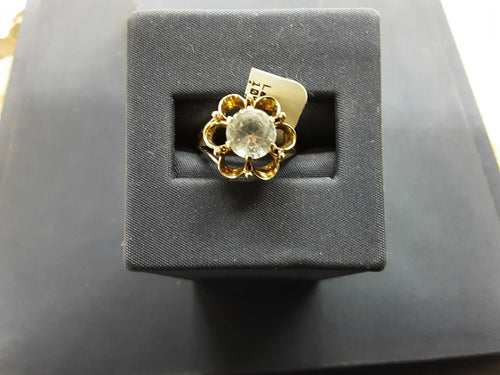 Women's Ring - Yellow Gold 10k (.417) 2.5 grams Size 20