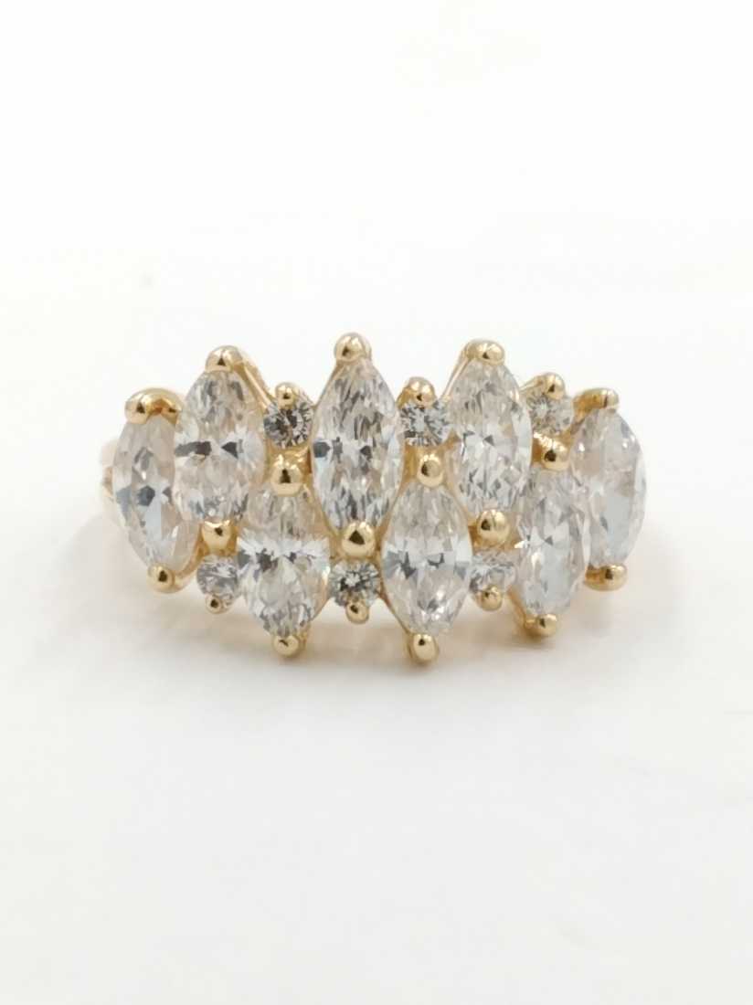 Women's Ring - Yellow Gold 14k (.585) 4.1 grams Size 9.5