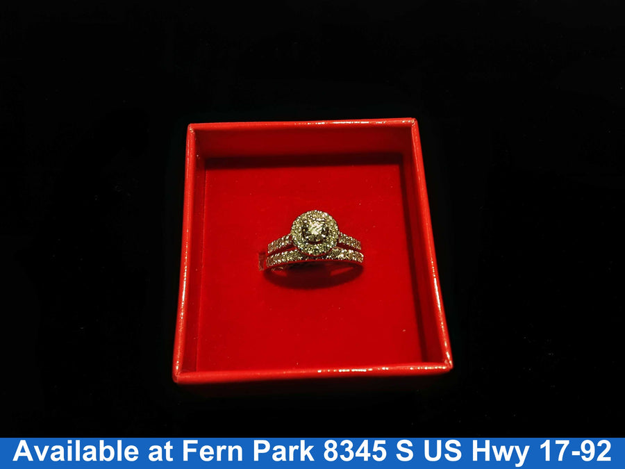 Ring - Engagement Set - Yellow Gold 14k (.585) 4.8 grams Size 6.5