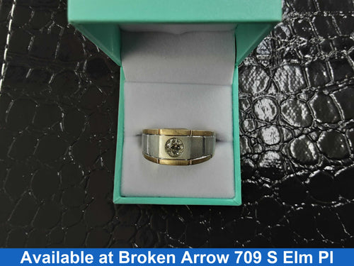 Men's Ring - Yellow Gold 10k (.417) 10.4 grams Size 12.5